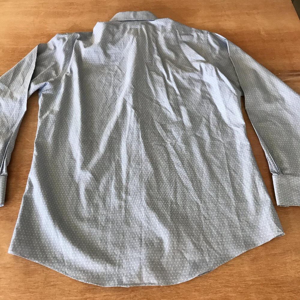 Brooks Brothers 1818 Regent Non Iron Dress Shirt Men 16-4/5 Gray Button Up 17020 - Picture 2 of 12